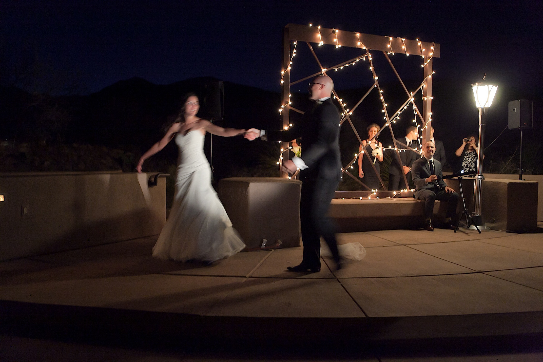 First dance — spinout choreography on ceremony stage